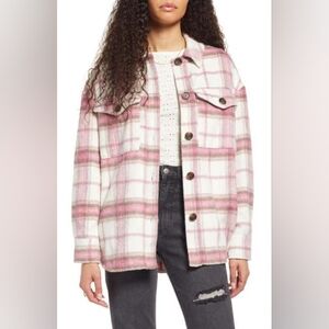 BP. Plaid Shirt Jacket